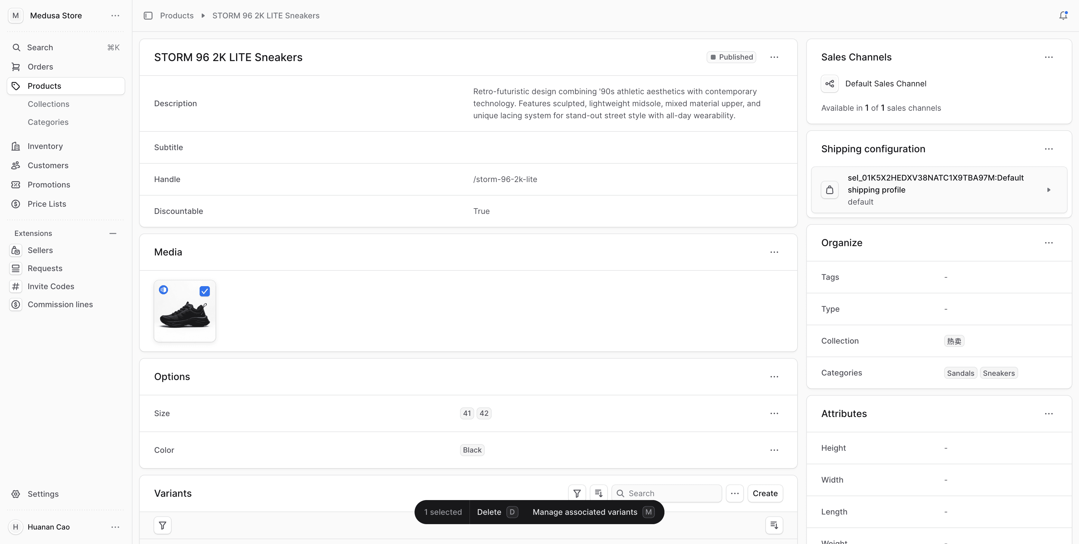 在媒体部分选择图片