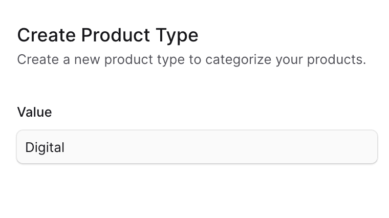 创建产品类型表单